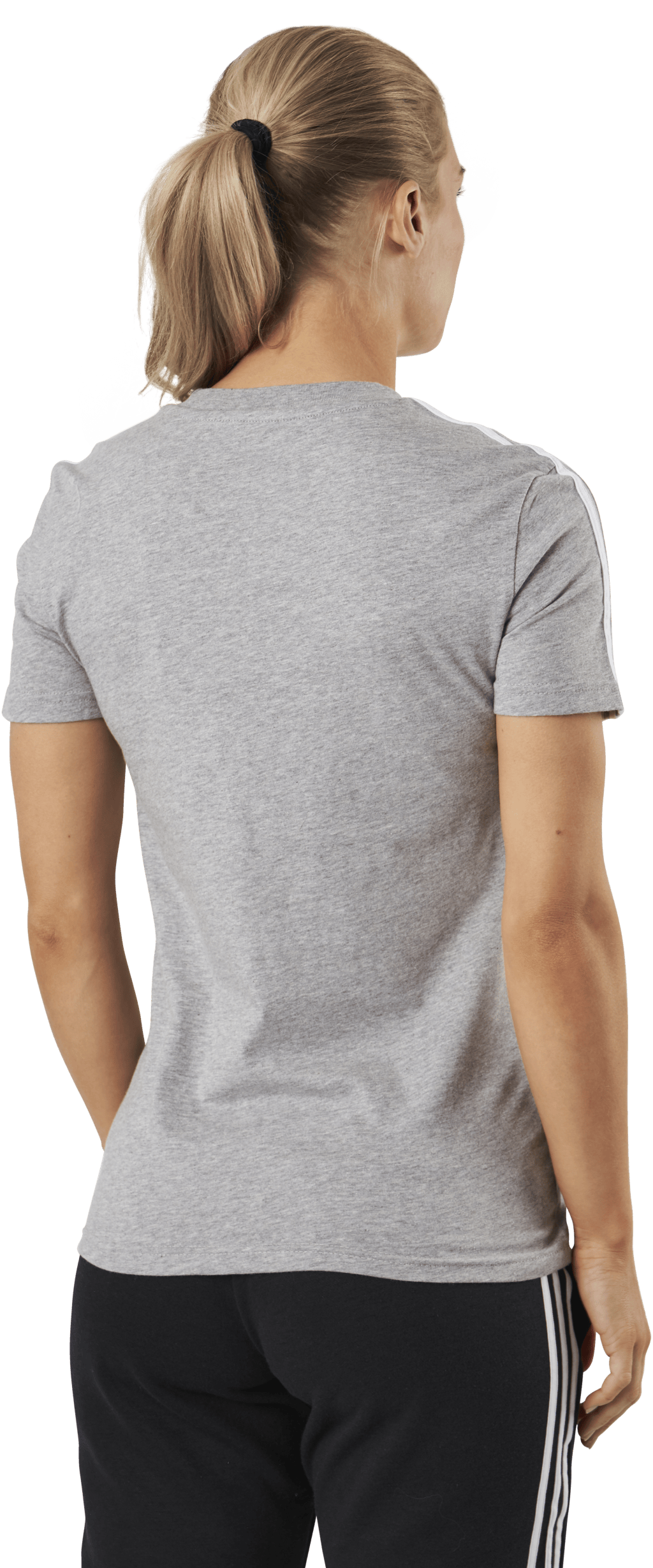 Essentials Slim T-Shirt Medium Grey Heather / White - Bild 3