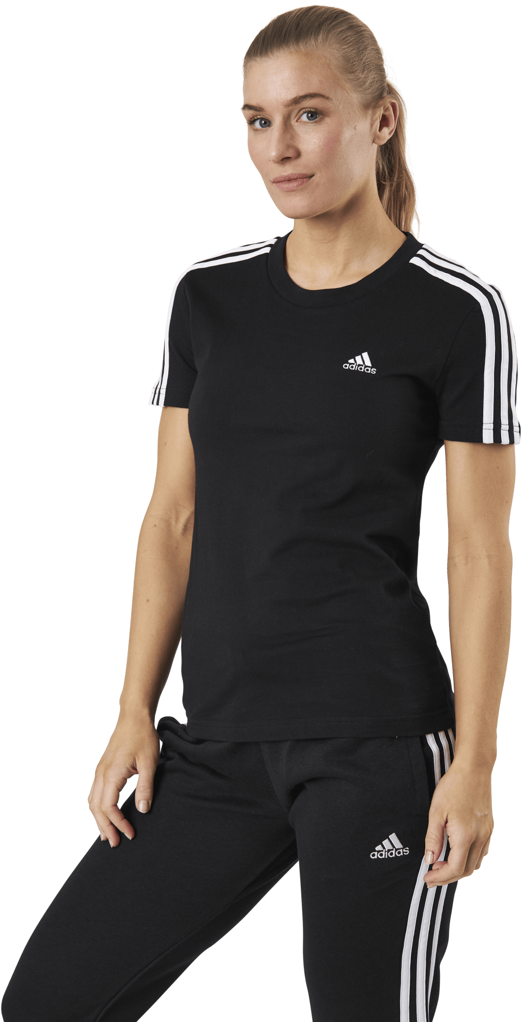 Essentials Slim T-Shirt Black / White - Bild 2