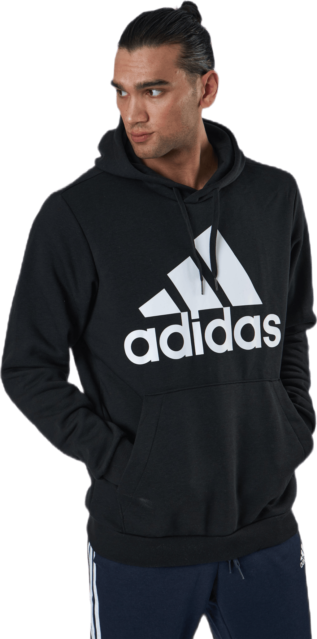 Essentials Hoodie Black / White - Bild 2