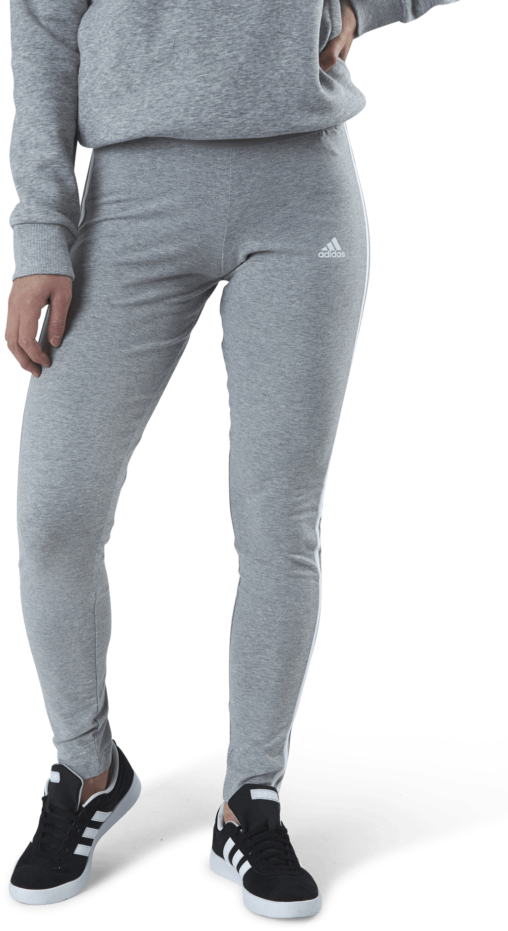 Essentials Legging Medium Grey Heather / White