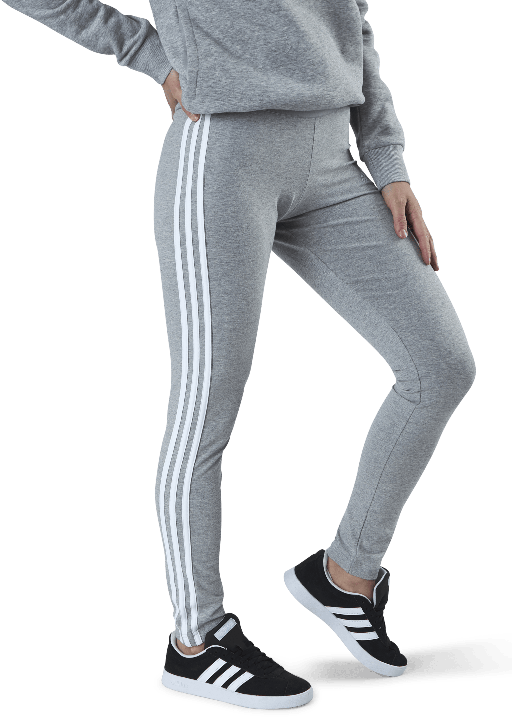 Essentials Legging Medium Grey Heather / White - Bild 2