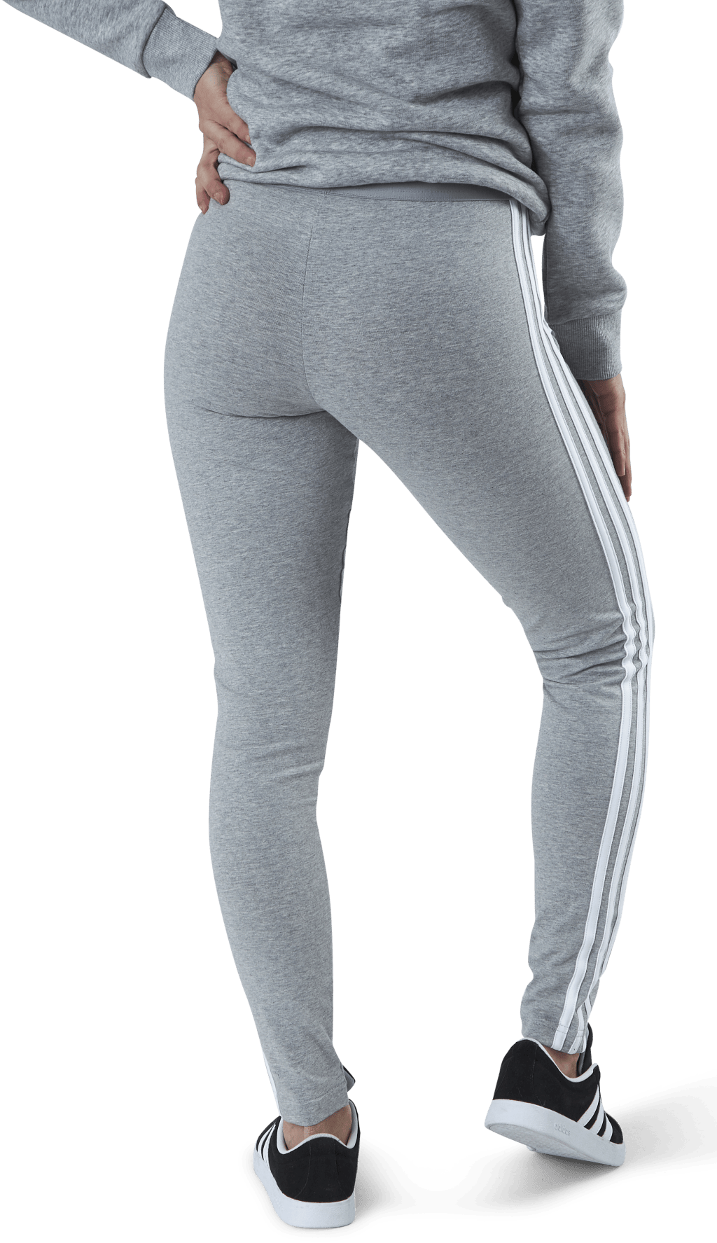 Essentials Legging Medium Grey Heather / White - Bild 3