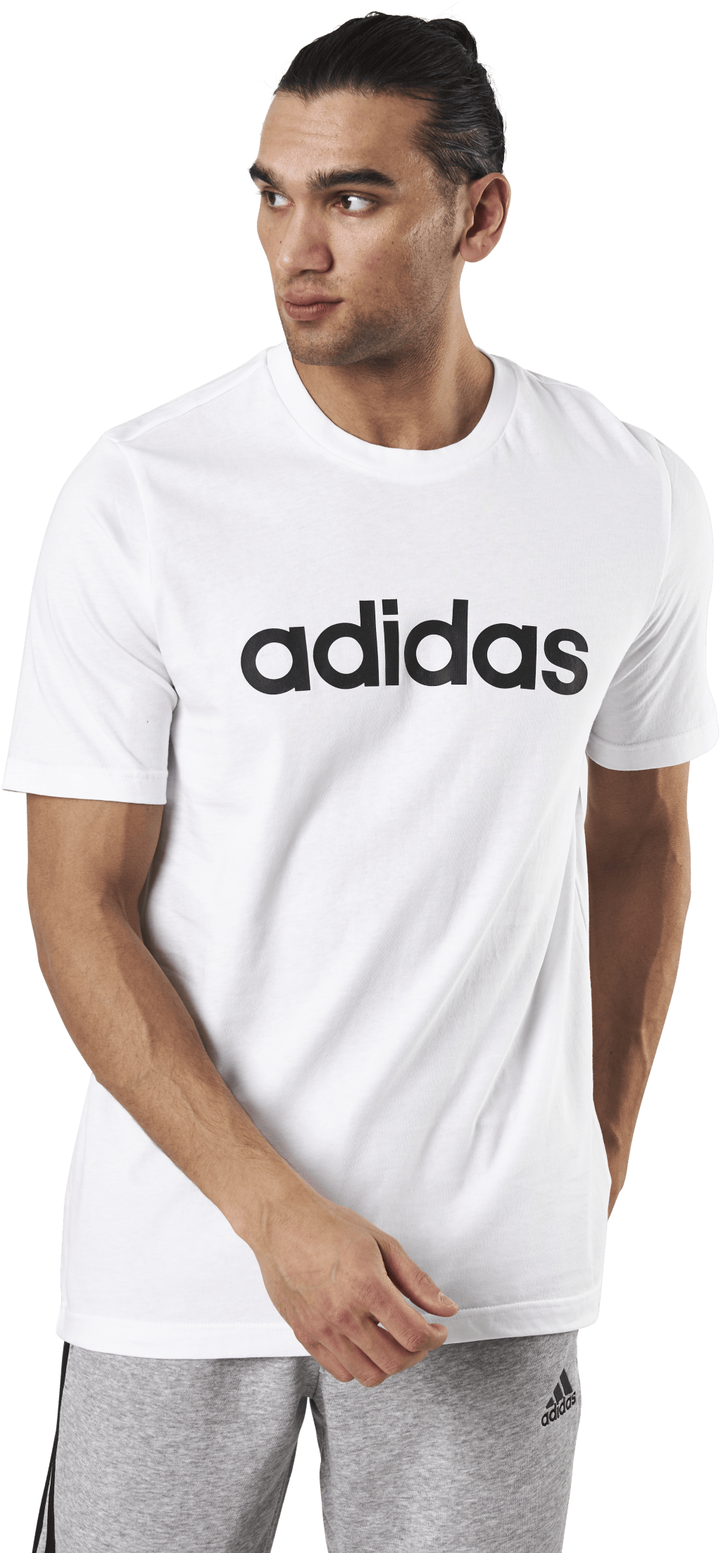 Essentials T-Shirt White / Black, Male, Apparels, T-shirt, White, S