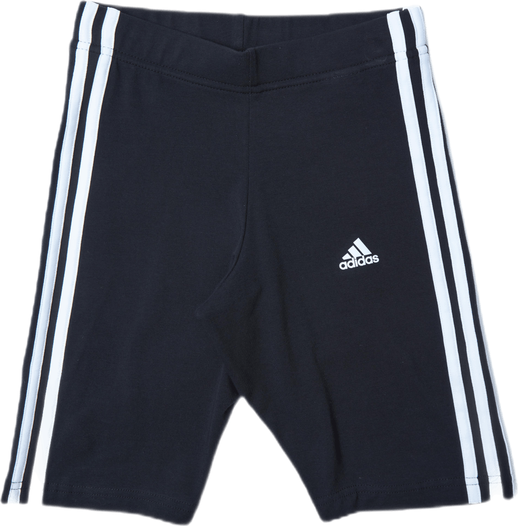 Essentials 3-Stripes Bike Shorts Black / White - Bild 5