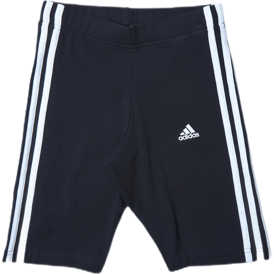 Essentials 3-Stripes Bike Shorts Black / White - Bild 5