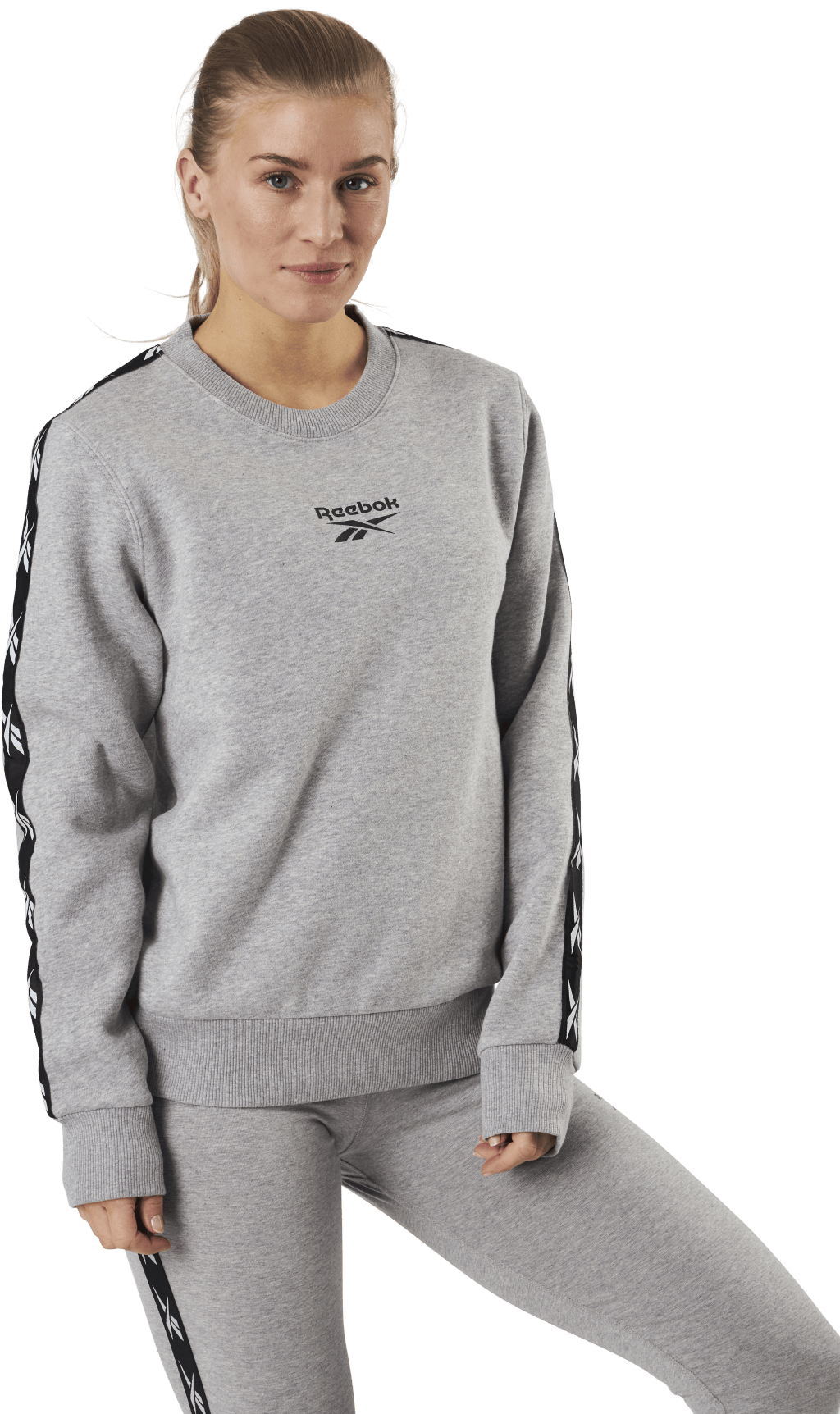 Te Tape Pack Crew Grey, Female, Apparels, Shirts, Grey, XL