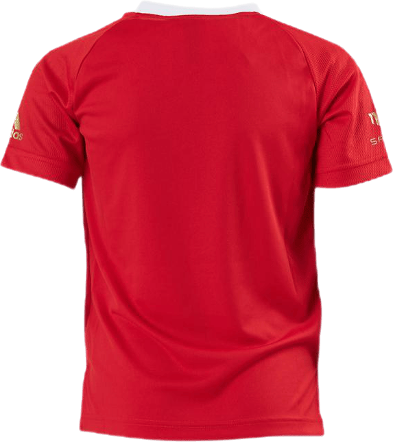 Boys Salah Aeroready Football T-Shirt Vivid Red / Gold Metallic - Bild 3