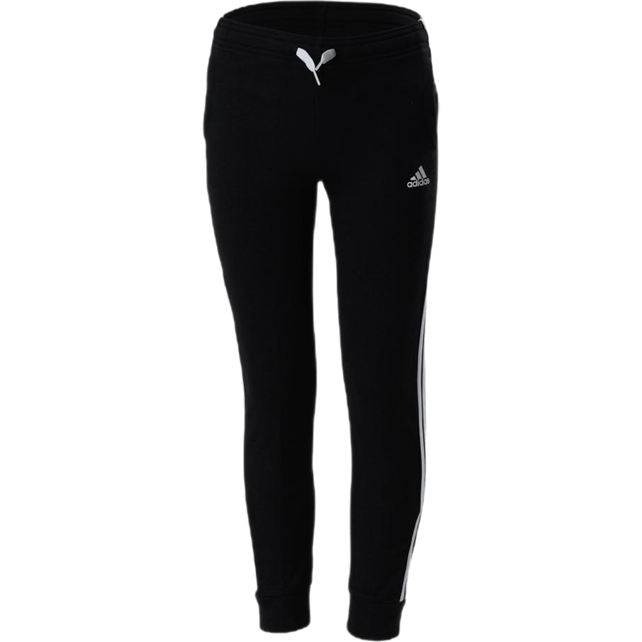 Adidas Girls Essentials 3 Stripes Ft Pant Black / White