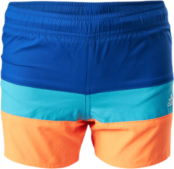 Boys Colorblock Shorts Team Royal Blue / Screaming Orange, Unisex, Klær, Badetøy, Svømming, Blå, 140