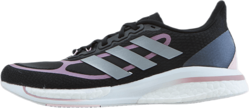 Supernova+ Shoes Core Black / Silver Metallic / Pink Met.