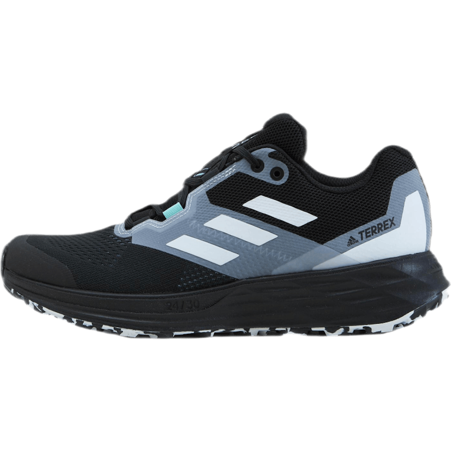Terrex Two Flow Trail Running Shoes Core Black / Crystal White / Clear Mint