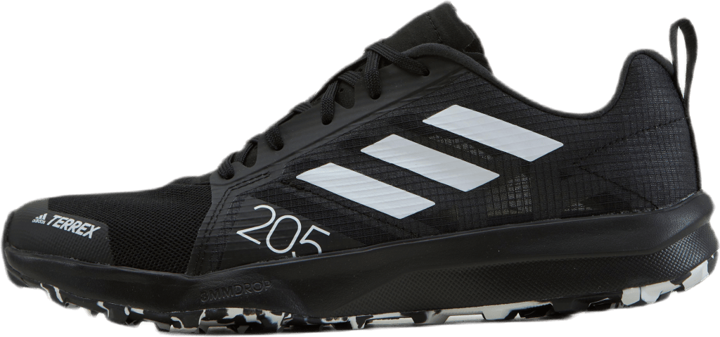 Terrex Speed Flow Trail Running Shoes Core Black / Crystal White / Solar Yellow, Female, Schoenen, Hardloopschoenen, Rennen, Zwart, EU 38