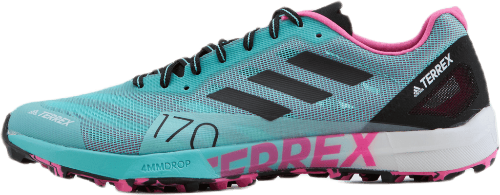 Terrex Speed Pro W Acid Mint / Core Black / Screaming Pink, Female, Shoes, Running shoes, Running, Multi color, UK 8