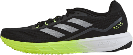 SL20 Shoes Core Black / Core Black / Solar Yellow, Male, Schoenen, Hardloopschoenen, Rennen, Zwart/Geel, EU 46