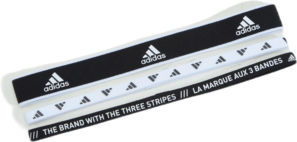 3 Pair Pack Headband Black / White / White, Unisex, Kleding, Hoeden en petten, Rennen, Wit/Zwart, 58