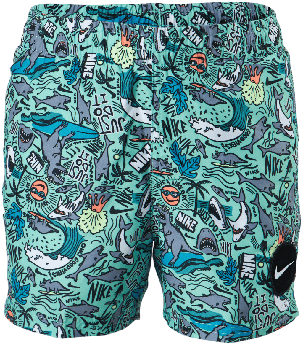 Junior 4″ Volley Short AOP Green