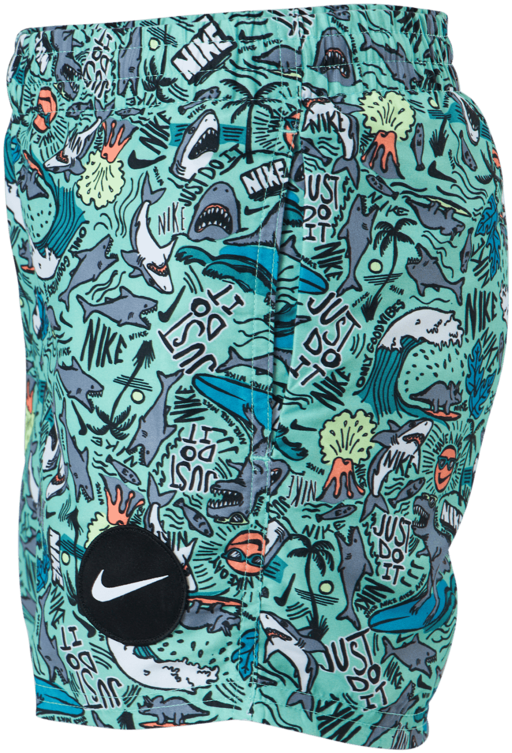 Junior 4" Volley Short AOP Green - Bild 2