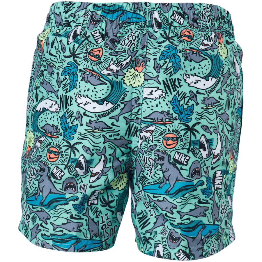 Junior 4" Volley Short AOP Green - Bild 3