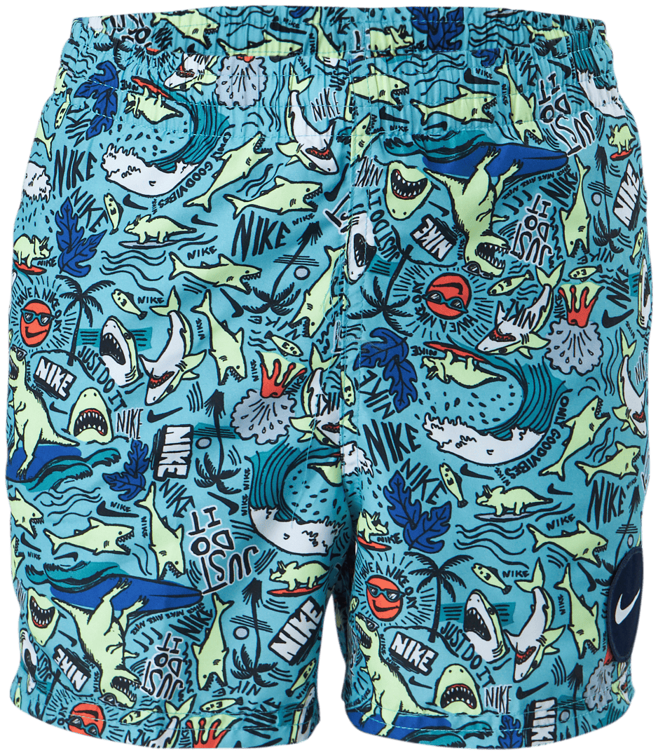 Junior 4″ Volley Short AOP Blue