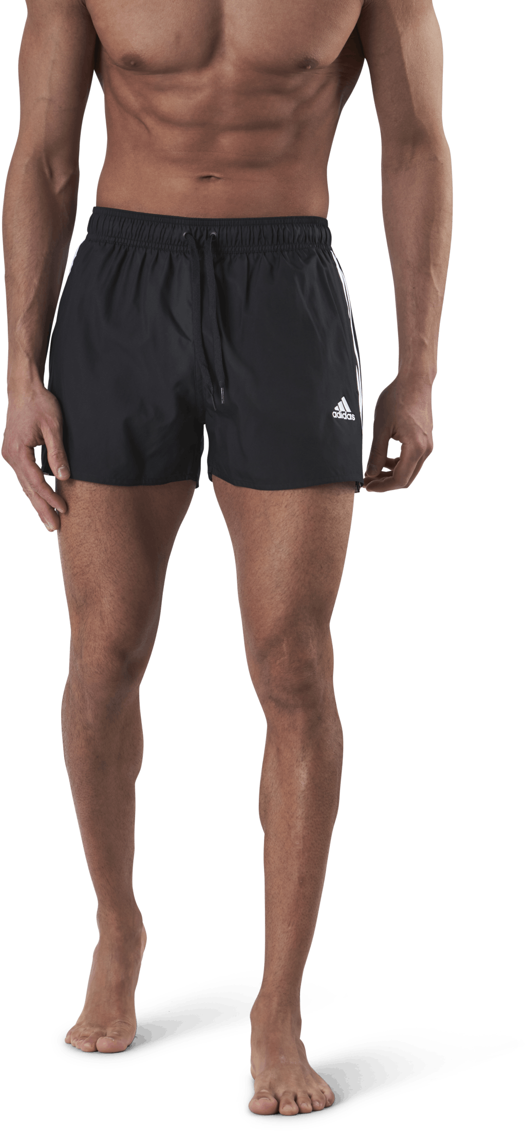 Very Short Length Classic 3Stripes Swim Short Black, Male, Apparels, Swimwear, Swimming, Black, S