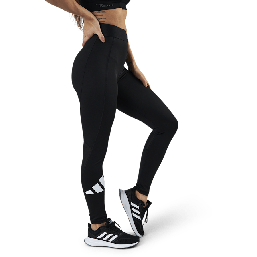 Techfit Adi Life Mid Rise Long Bos Tight Black / Black / White - Bild 3