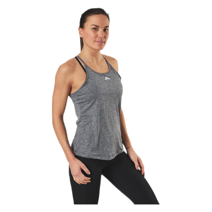 Performance Tank Black / White, Female, Apparels, Tops, Workout, Grey, XS