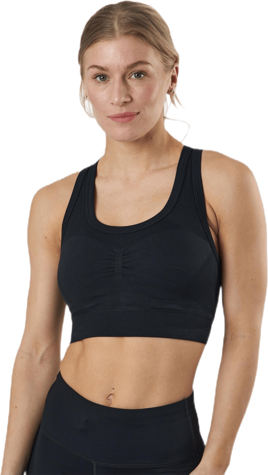 Studio Bra Black, Female, Vêtements, Soutien-gorge de sport, Courses, Noir, L