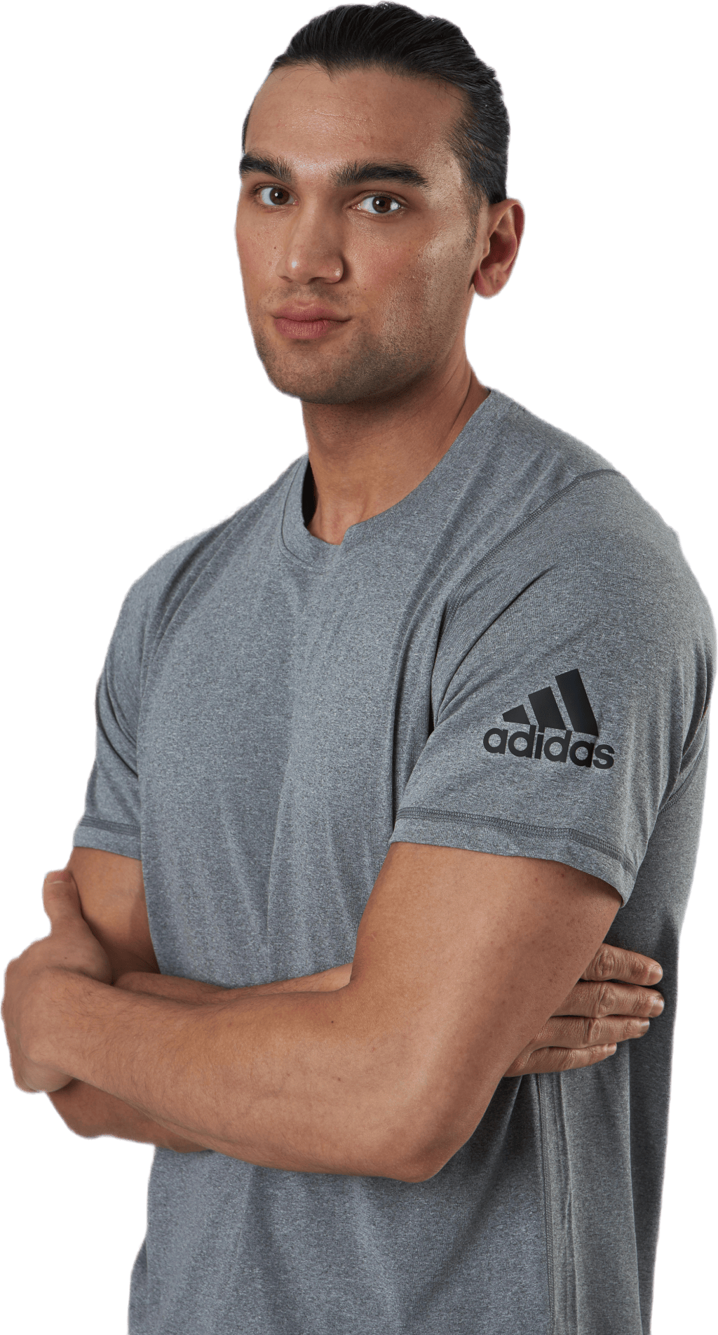 D2M 3 Freelift Ultimate Ht T-Shirt White Melange / Black, Male, Apparels, T-shirt, Workout, Grey, L