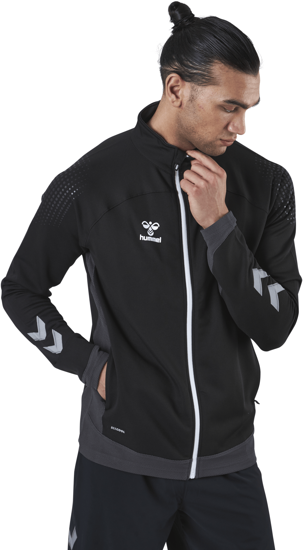 Poly Zip Jacket Black - Bild 2