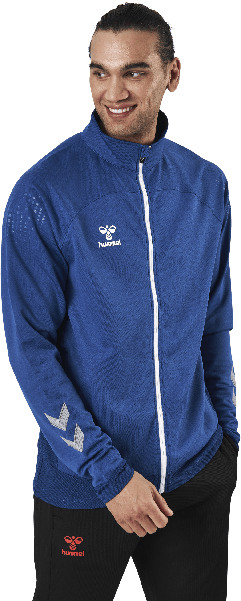 Poly Zip Jacket Blue