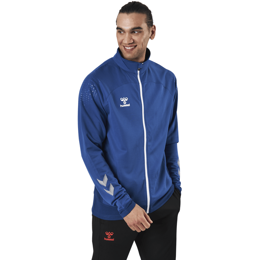 Poly Zip Jacket Blue