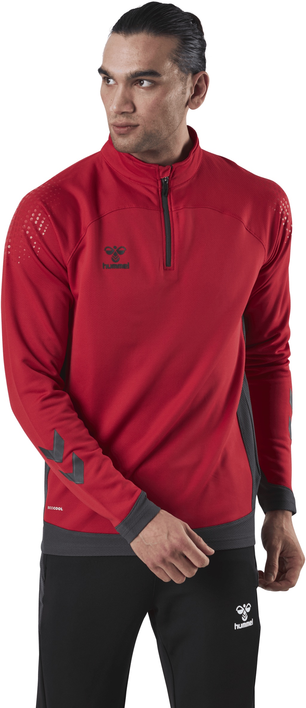 Half Zip Red
