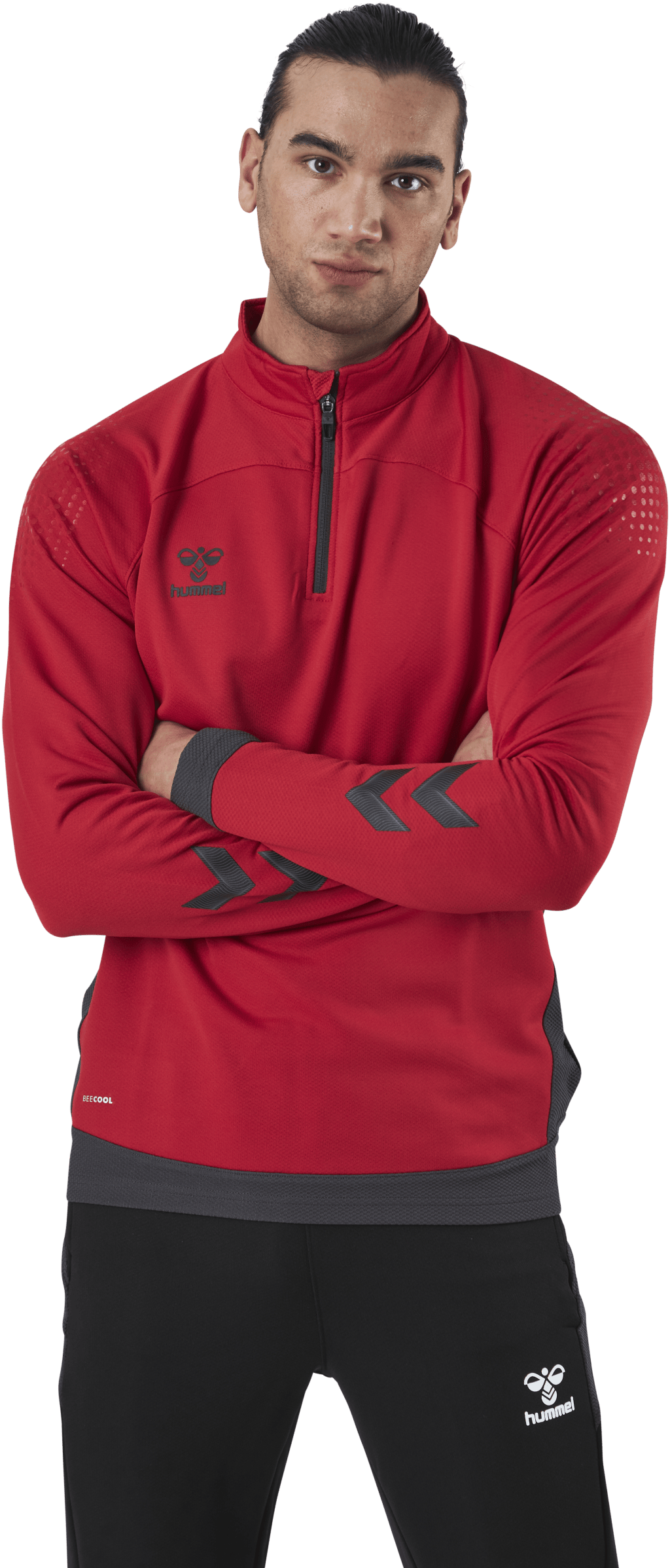 Half Zip Red - Bild 3