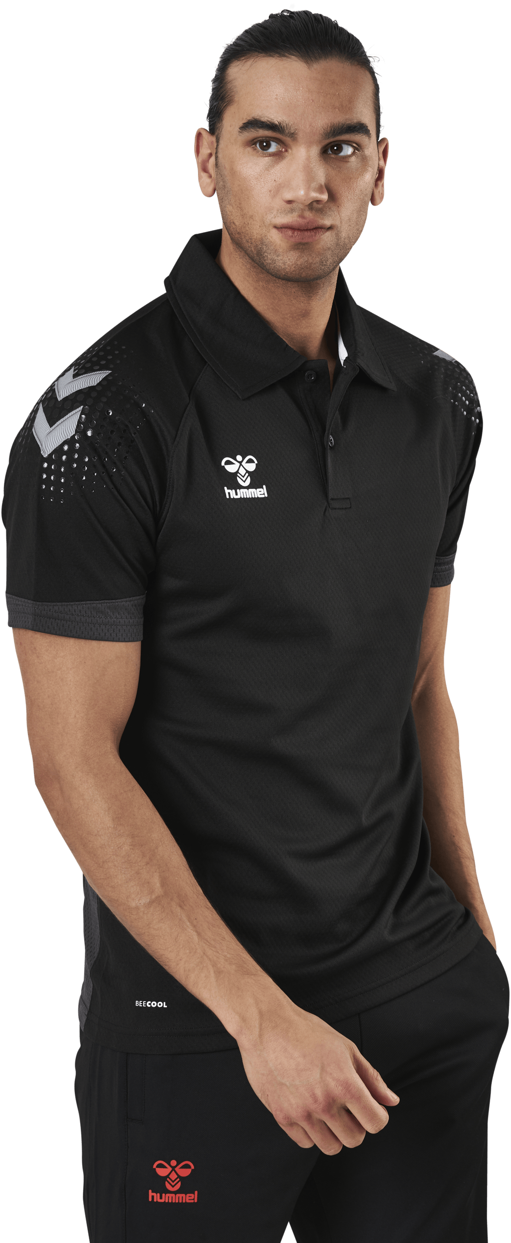 Functional Polo Black, Male, Vêtements, T-shirt, Le football, Noir, M