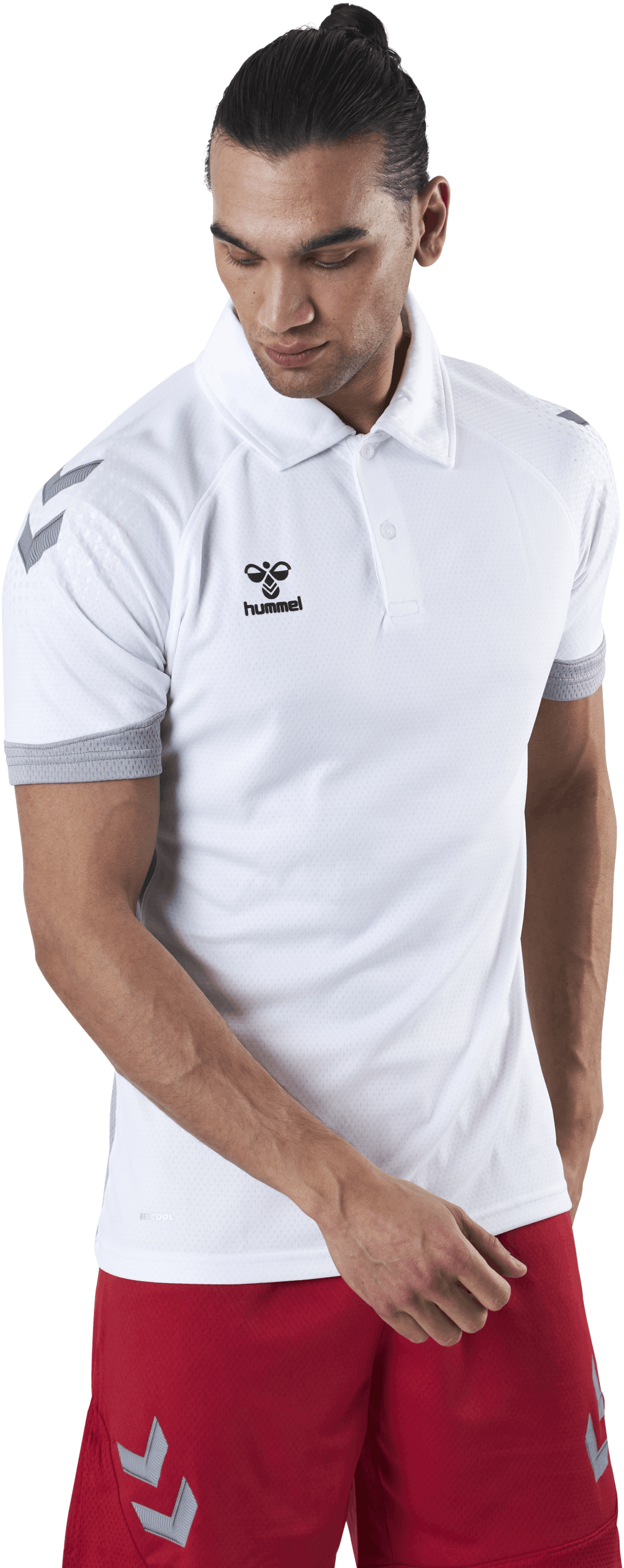 Functional Polo White, Male, Odzież, Podkoszulek, Piłka nożna, Biały, M