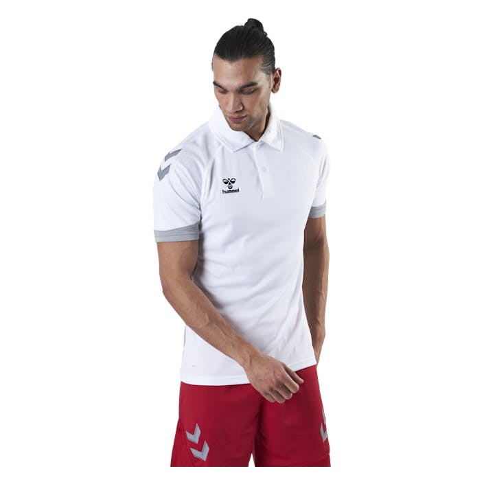 Functional Polo White, Male, Odzież, Podkoszulek, Piłka nożna, Biały, M