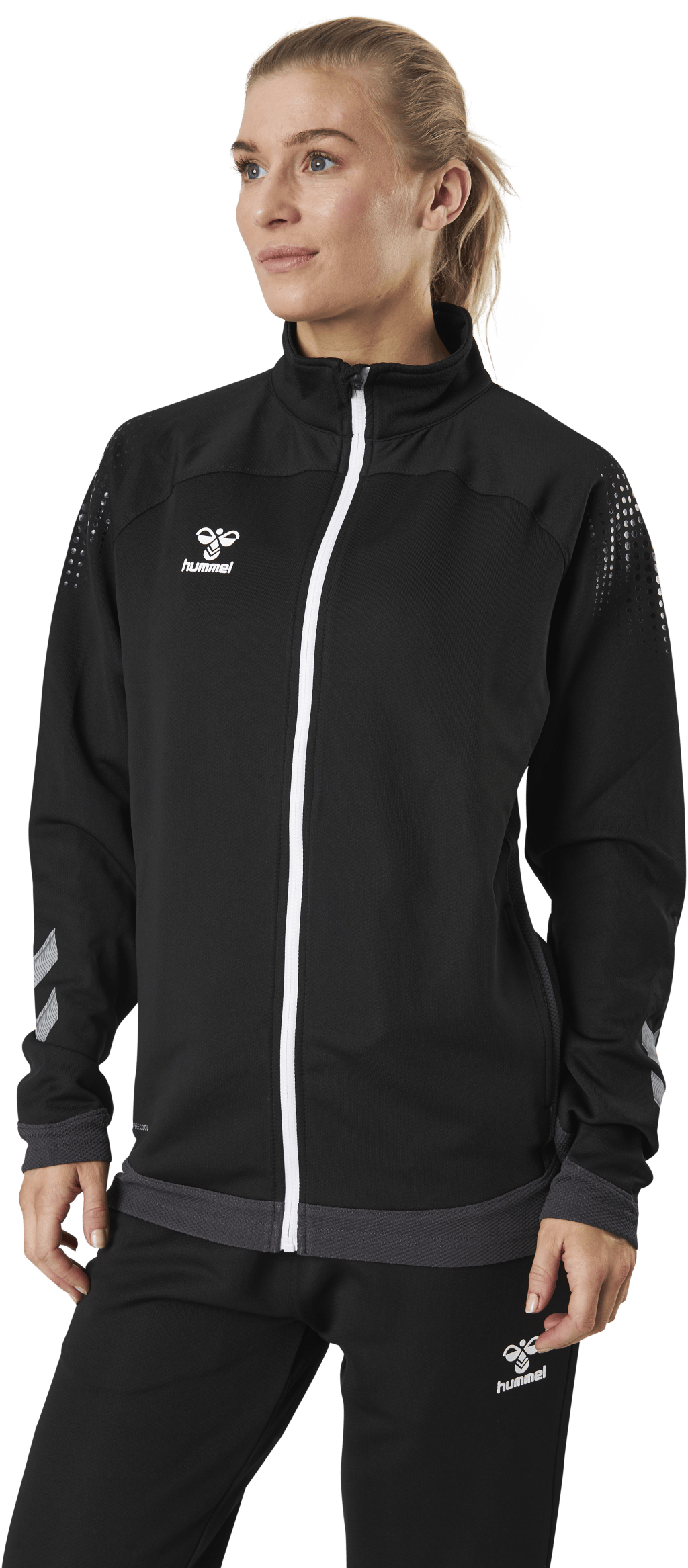 Poly Zip Jacket Black - Bild 2