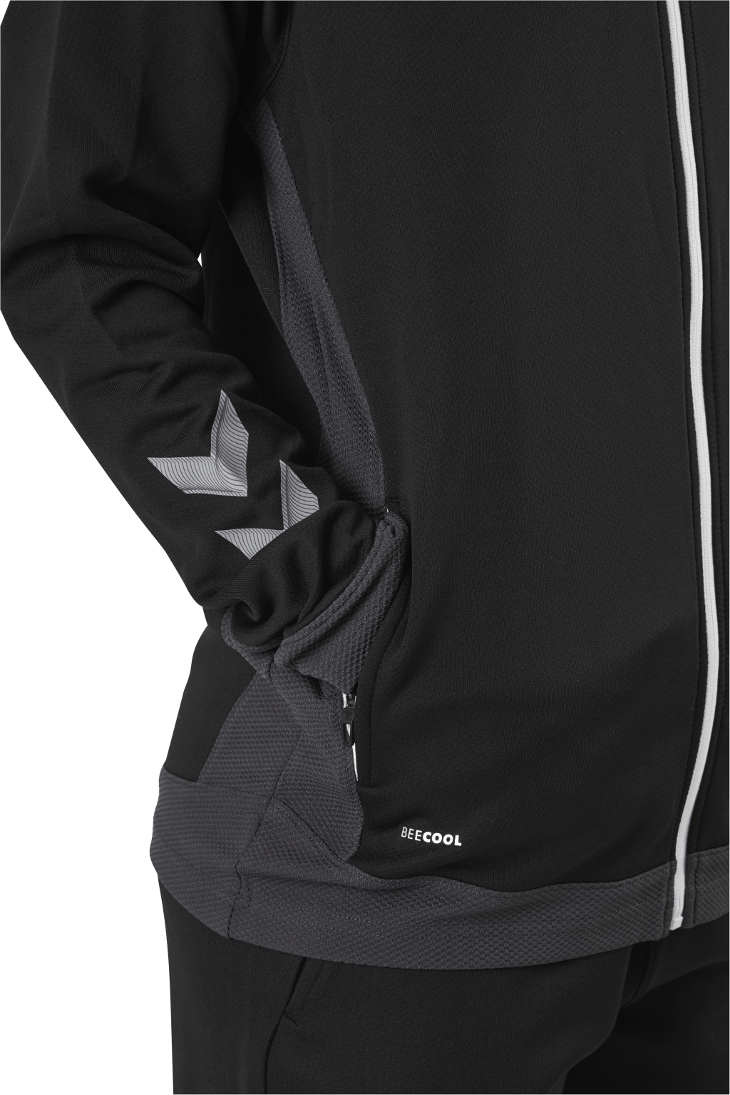 Poly Zip Jacket Black - Bild 5