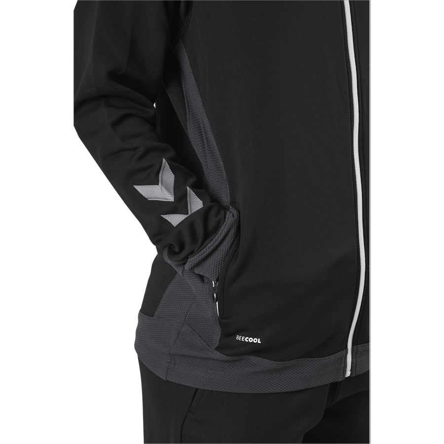 Poly Zip Jacket Black - Bild 5