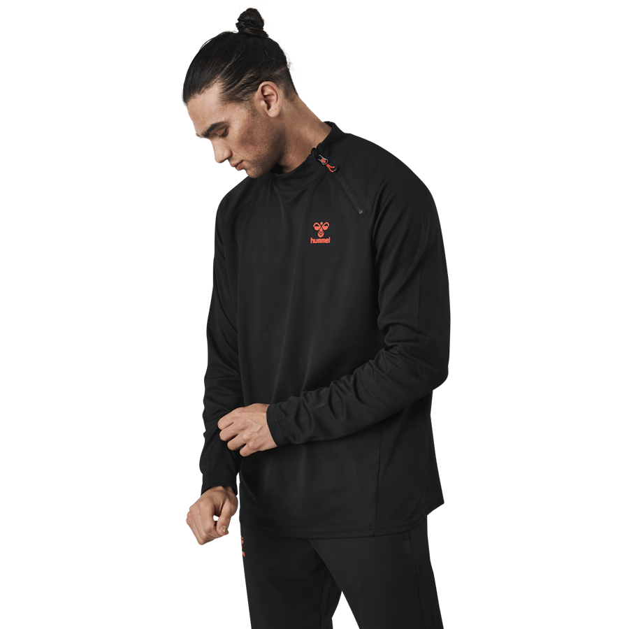 Half Zip Sweat Black