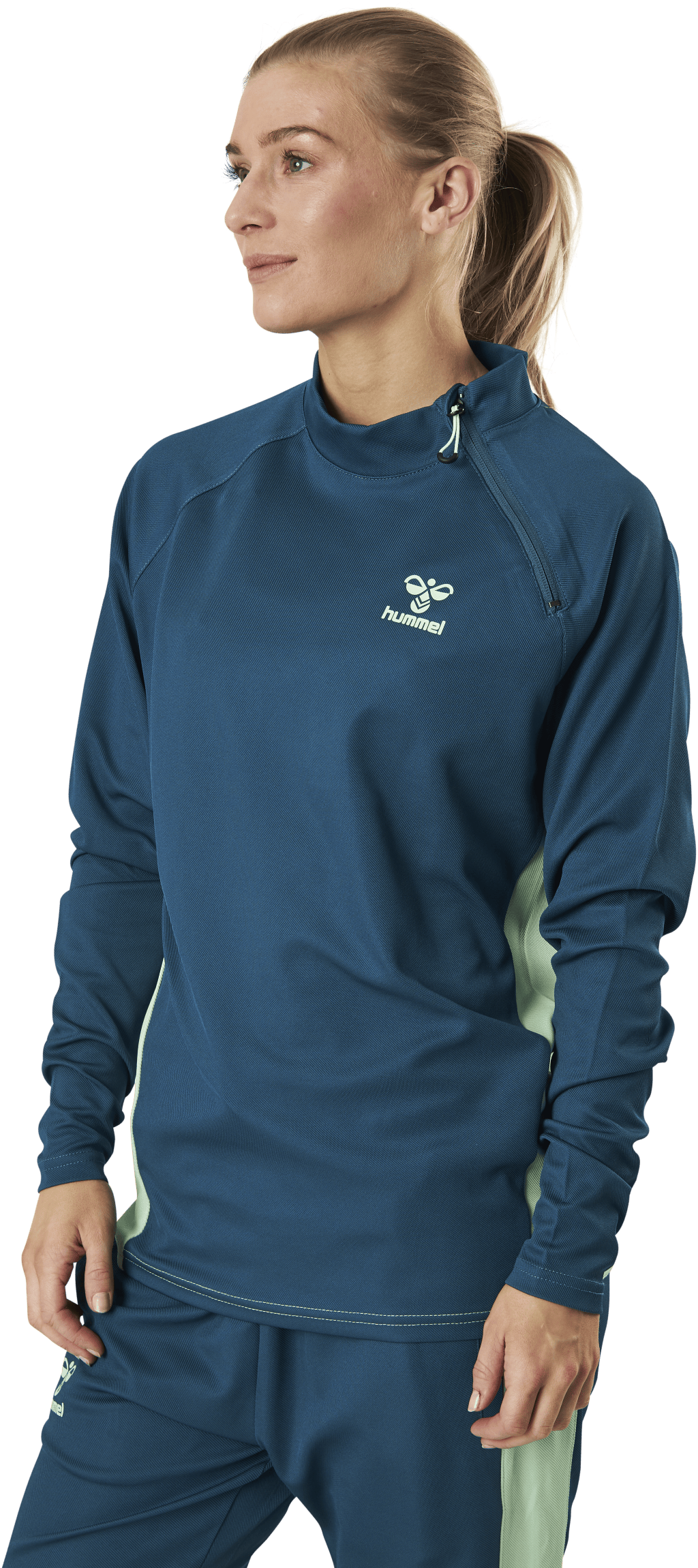Half Zip Sweat Blue/Green - Bild 2