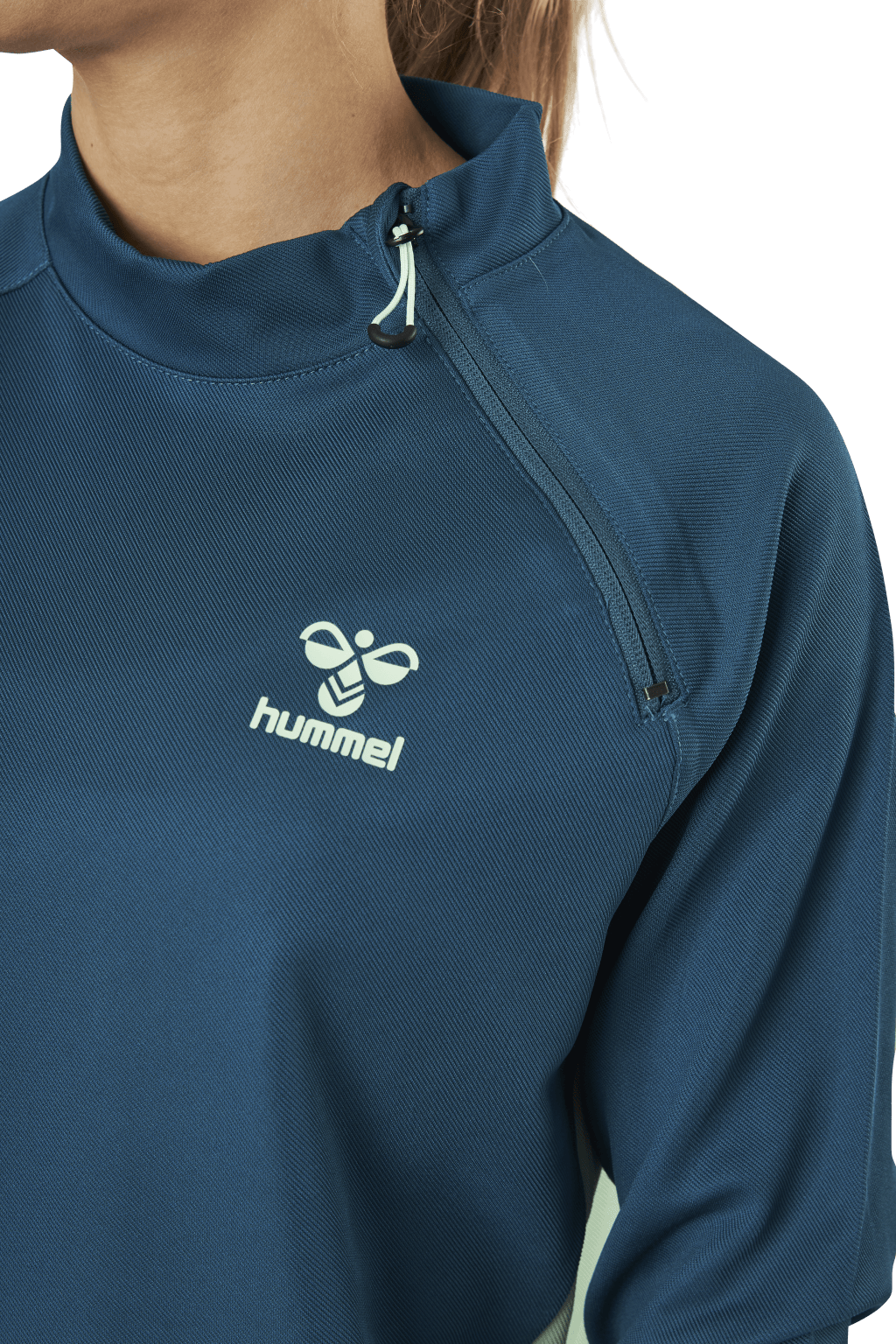 Half Zip Sweat Blue/Green - Bild 4