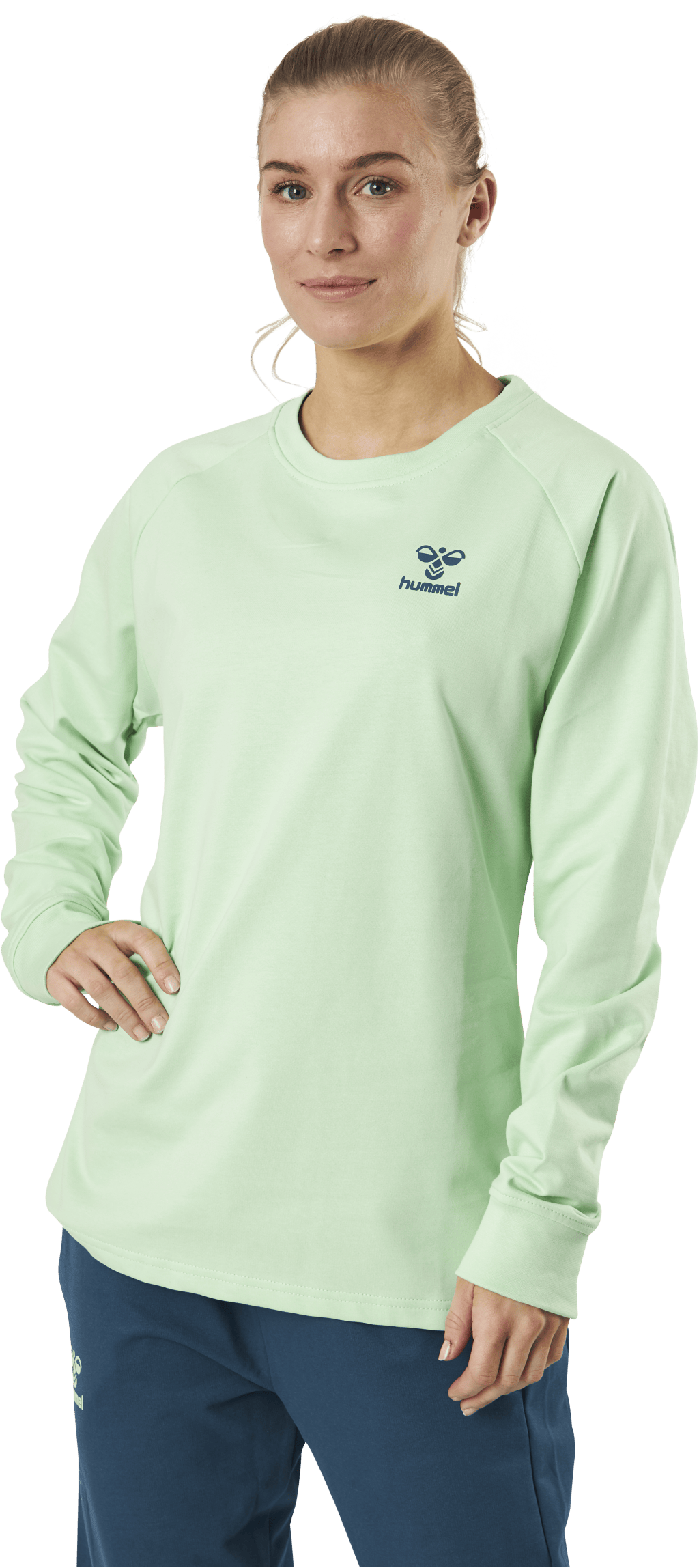 Cotton Sweatshirt Blue/Green