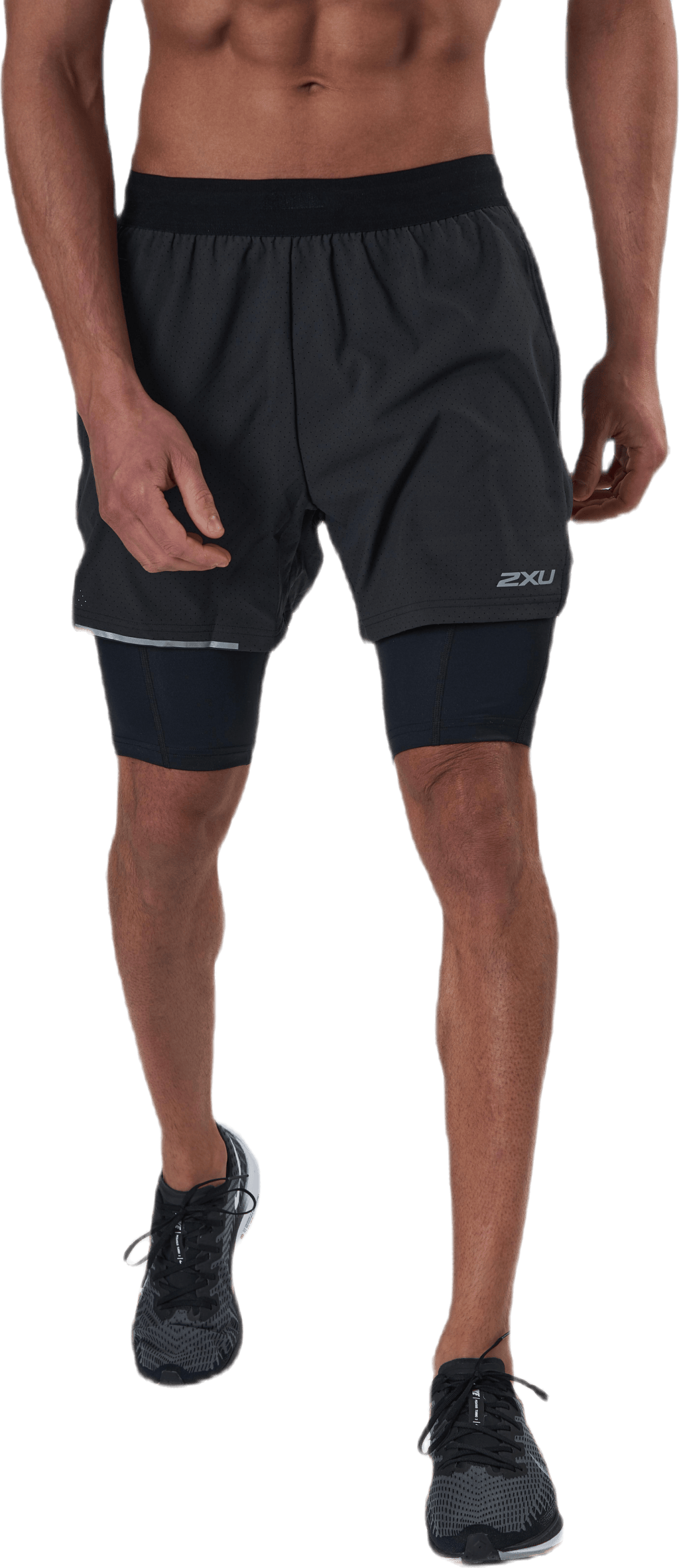Aero 2-In-1 5" Shorts Black/Silver - Bild 2