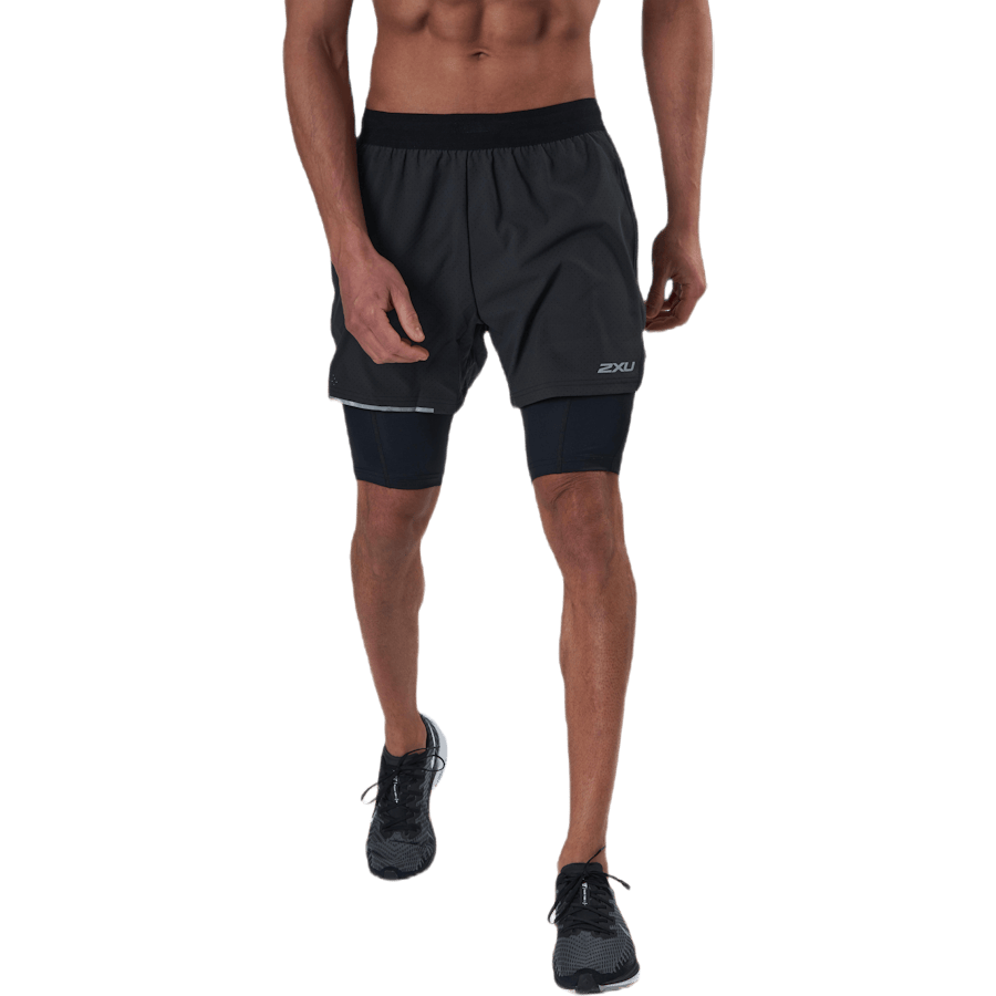 Aero 2-In-1 5" Shorts Black/Silver - Bild 2