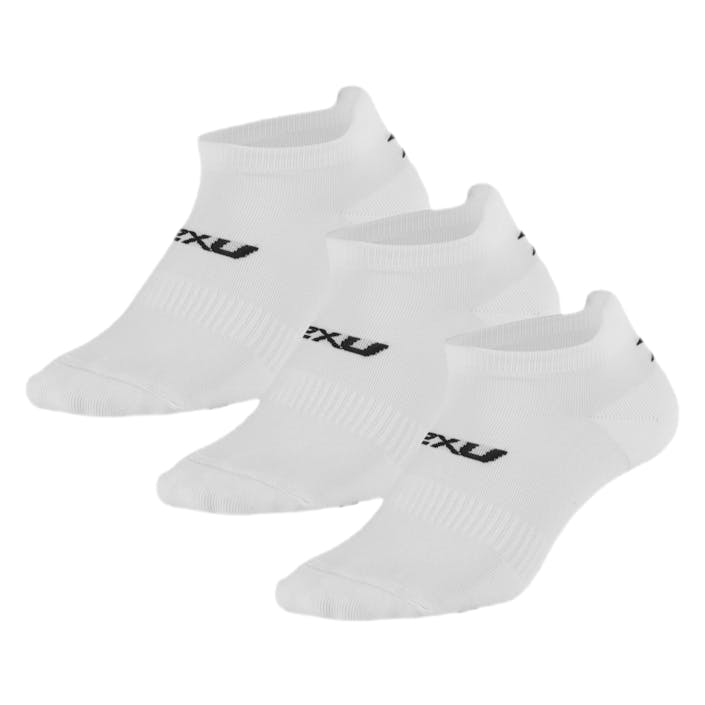 Ankle Socks 3-Pack White/Black, Unisex, Klær, Sokker, Løping, Hvit/Svart, S