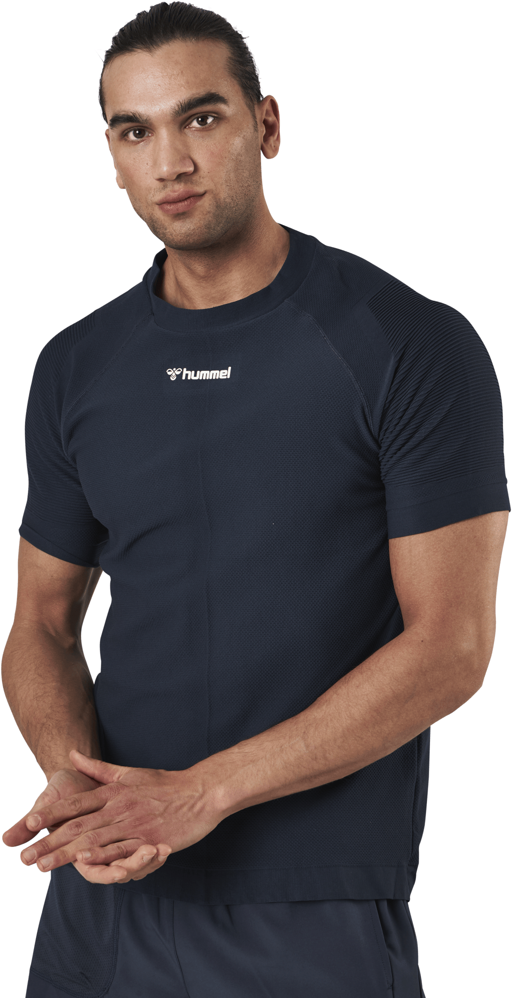 Cube Seamless T-Shirt Blue