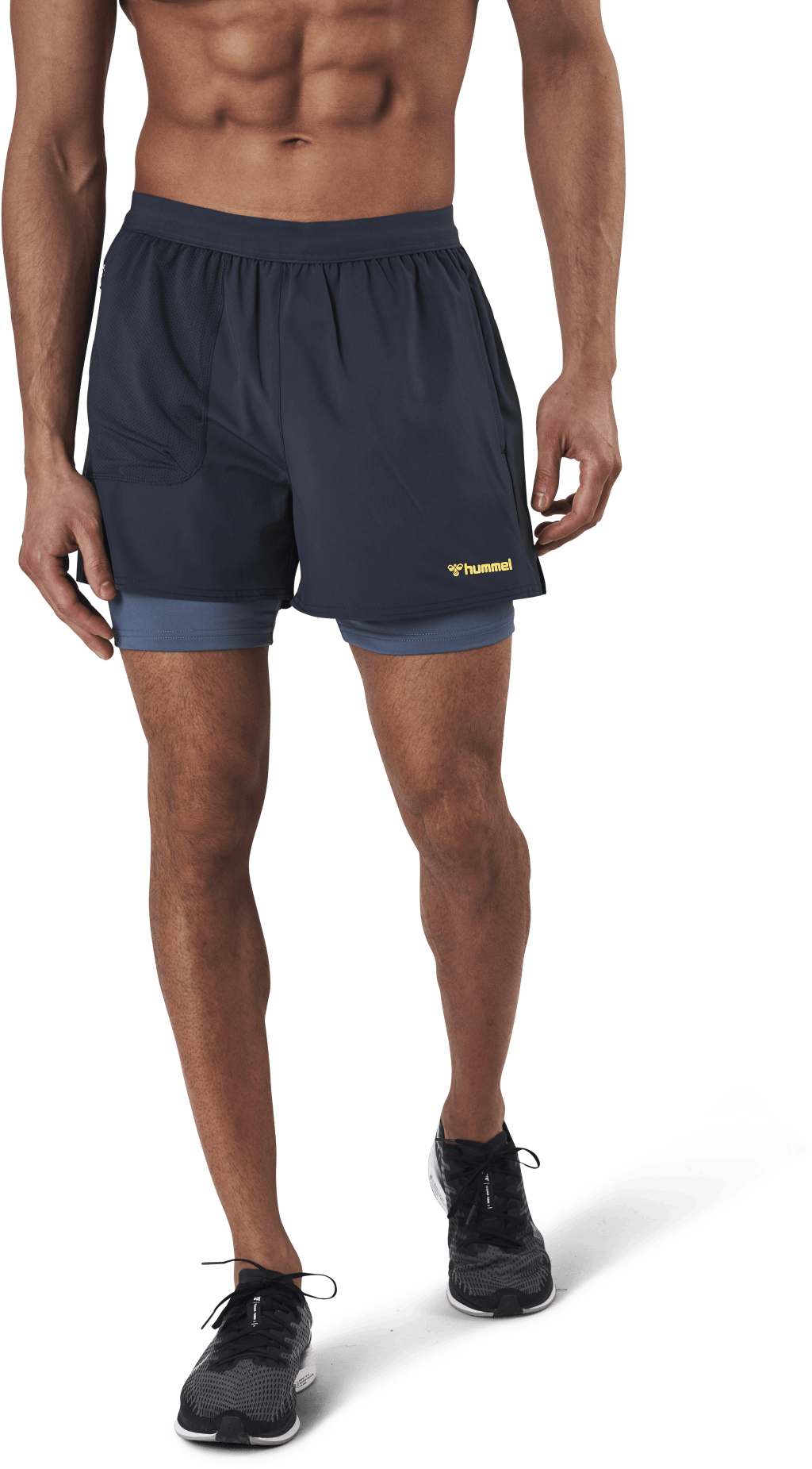 Furgus 2 In 1 Shorts Blue, Male, Apparels, Shorts, Workout, Blue, S