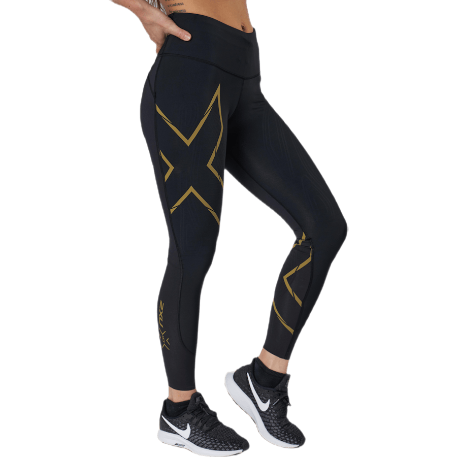 Light Speed Mid-Rise Compression Black/Gold