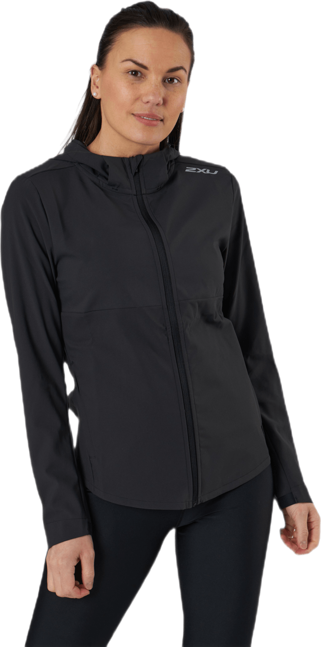 Aero Jacket Black/Silver, Female, Odevy, bundy, Beží, Čierna/Striebro, L